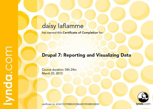 Drupal 7 Certificate
