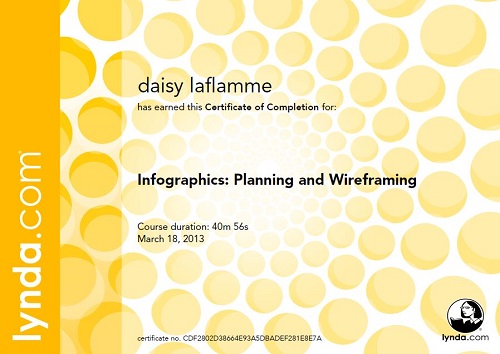 Infographics Certificate